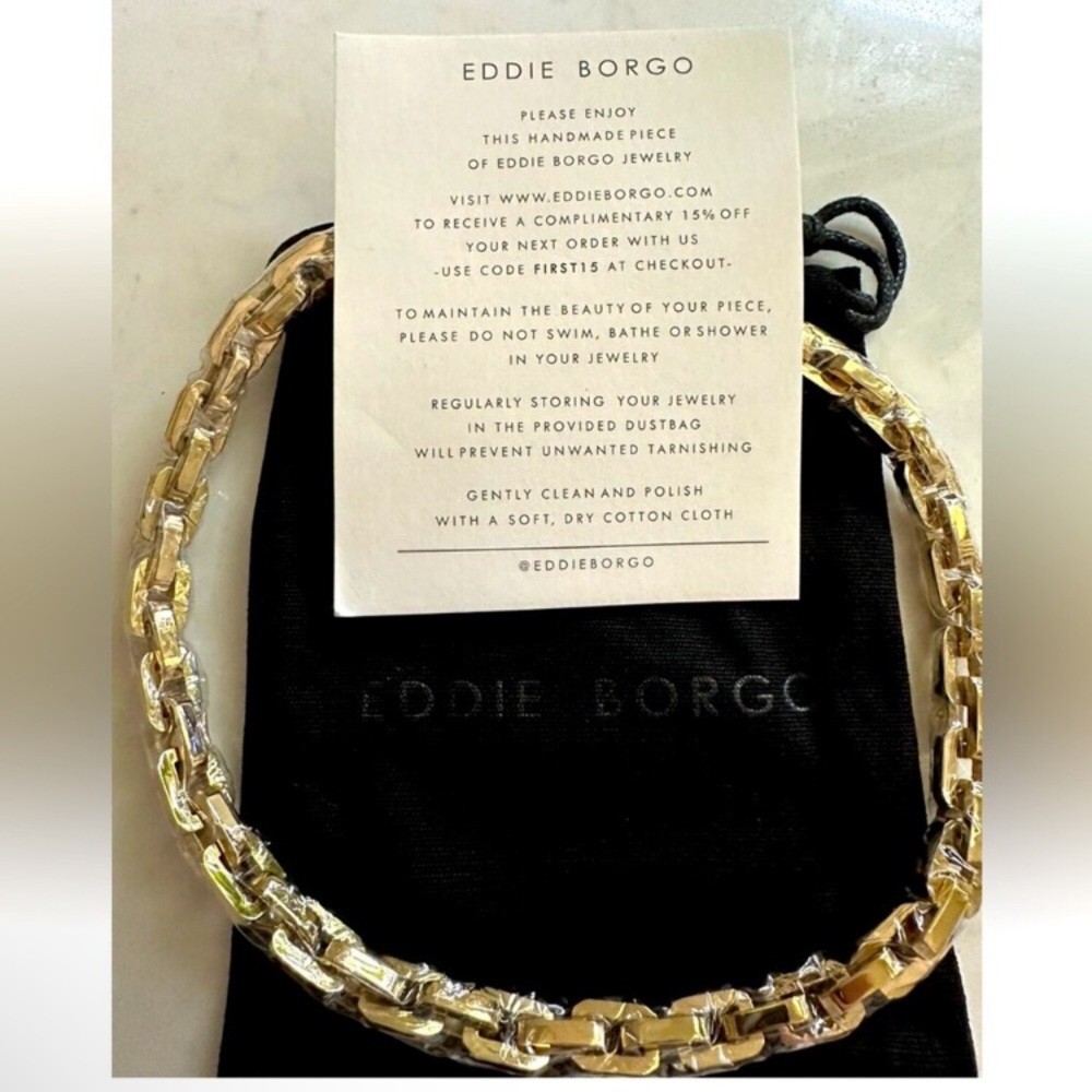 $425 RETAIL BRAND NEW Eddie Borgo Supra Link 17” Necklace.